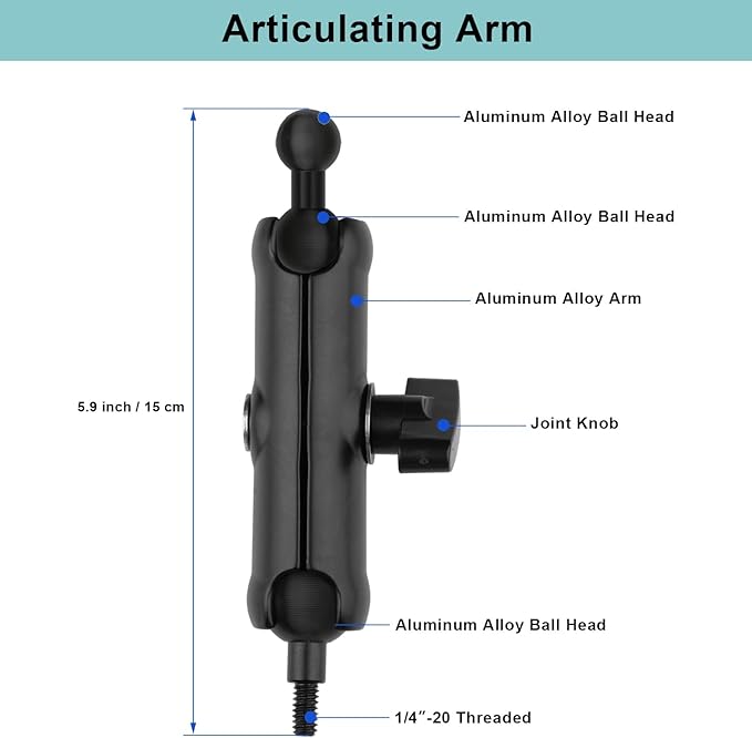 Under Cabinet Tablet Mount, Kitchen Tablet Holder iPad Mount for Desk/Table/Board/Chair,Compatible with 4.7~12.9" iPad/Nexus/LG G Pads/e-Reader/Switch/iPhone,360° Adjustable Aluminum Alloy Arm Stand