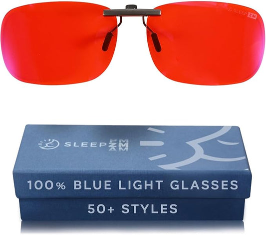 100% Blue Light Blocking Glasses - Women + Men - Better Sleep - Anti Eye Strain Protection - Computer Screens Gaming