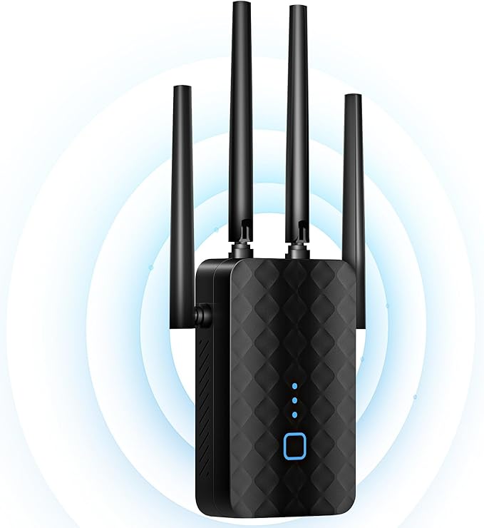 WiFi Extender Signal Booster for Home, Dual Band 5.8GHz&2.4GHz, Covers Up to 10000 Sq.ft, WiFi Repeater 1.2Gbps WiFi Booster with Ethernet Port, Made for USA