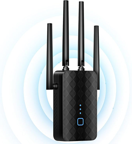 WiFi Extender Signal Booster for Home, Dual Band 5.8GHz&2.4GHz, Covers Up to 10000 Sq.ft, WiFi Repeater 1.2Gbps WiFi Booster with Ethernet Port, Made for USA