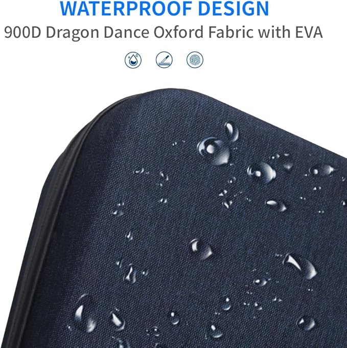 Electronics Organizer Travel Case Waterproof,Multi-Function Cable Storage Bag for Charger Phone Earphone USB Cables,Portable Wire Organizer Pouch for Travel Accessories,Dark Blue