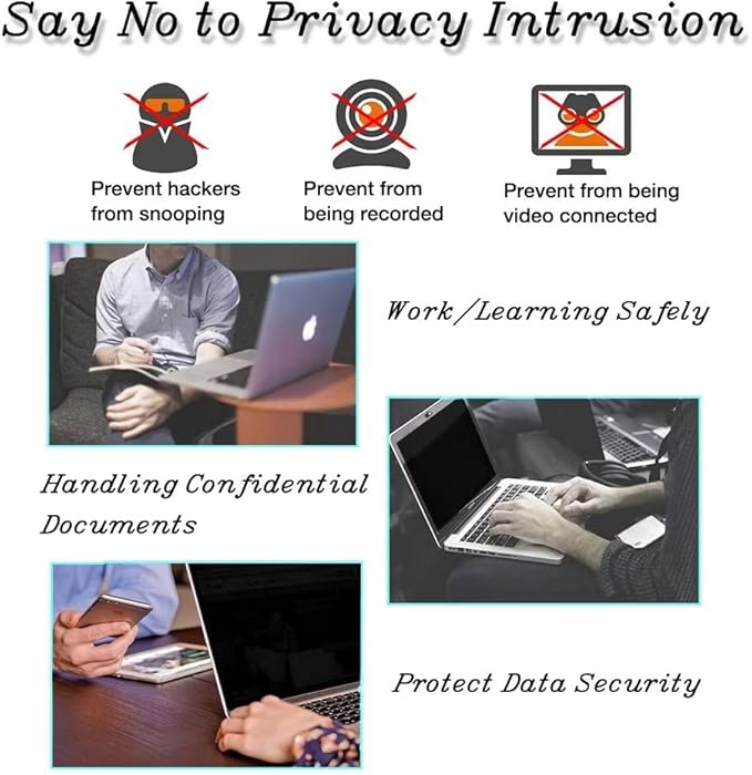 Laptop Camera Cover Slide,Webcam Cover Slide,Protecting Your Privacy Security & Shelter from Breath Lamp – Cute Pattern Design 丨 Fits Laptop & Desktop, PC – Ultrathin for iMac(Cute Panda)