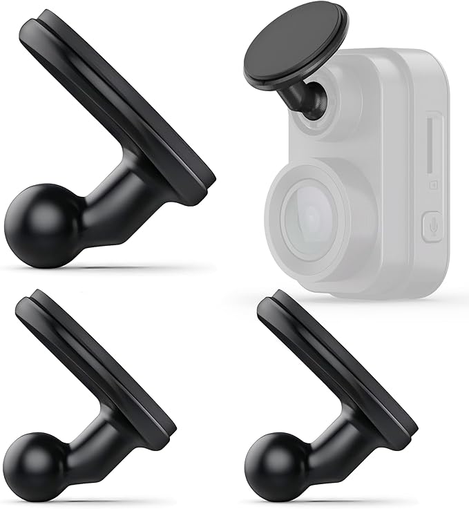 3 Pack Adhesive Dash Cam Mounts – Low Profile Sticky Holders for Use with Garmin Dash Cam Mini 2, Mini 3, 45/46/47/55/56/65W/66W/67W/Tandem/Speak