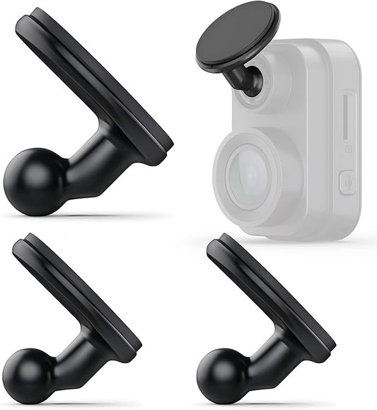 3 Pack Adhesive Dash Cam Mounts – Low Profile Sticky Holders for Use with Garmin Dash Cam Mini 2, Mini 3, 45/46/47/55/56/65W/66W/67W/Tandem/Speak