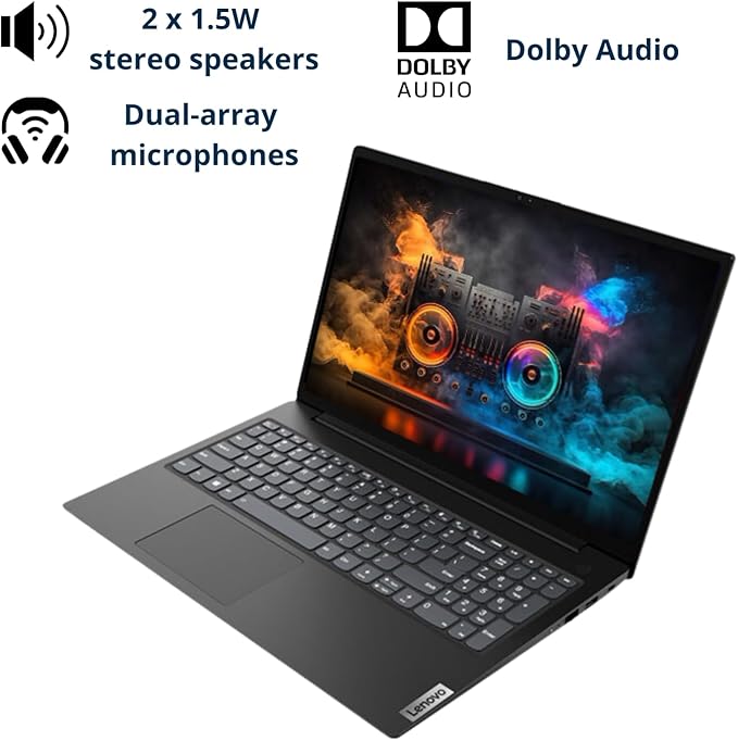 Lenovo V15 Laptop, 15.6" FHD Display, AMD Ryzen 5 5500U Hexa-core Processor (Beat i7-1065G7), 40GB RAM, 2TB SSD, RJ-45, Numeric Keypad, Wi-Fi, Windows 11 Pro, Black, Additional 1 Yr ADP