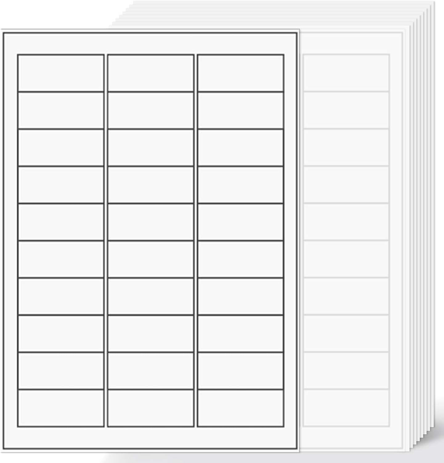 1" x2-5/8 Shipping Address Labels, Blank Mailing Labels, 30-UP White Self-Adhesive Name Tag Stickers for Inkjet and Laser Printer [500 Sheet 15000 Labels]