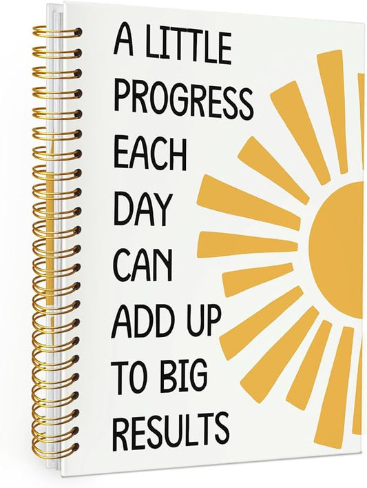 Wheatwin Positive Affirmations Notebook Journal, Motivational Inspirational Office Notebooks for Note Taking Work, Hardcover Spiral Notebook Gifts for Student Kids Teen 5.5x8.3