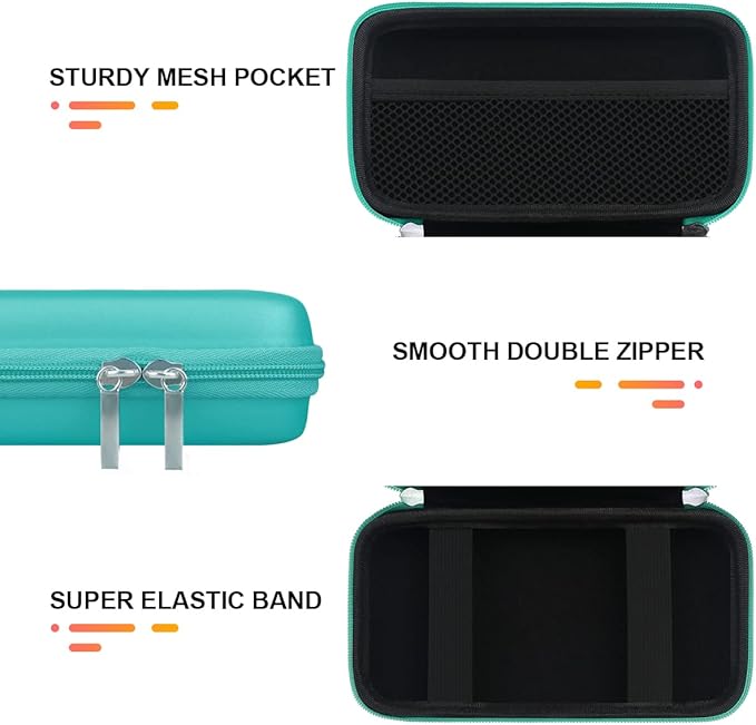 BOVKE Travel Cable Organizer Hard Protective Case