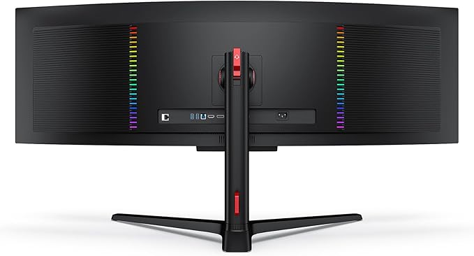 INNOCN 49" 49Q1S OLED Curved Gaming Monitor 5120 x 1440p 240Hz, 0.03ms, USB Type C 90W, HDMI 2.1, DisplayPort, USB Hub, Surrounding Speakers, Adaptive-Sync, Height Adjustable Stand, Black