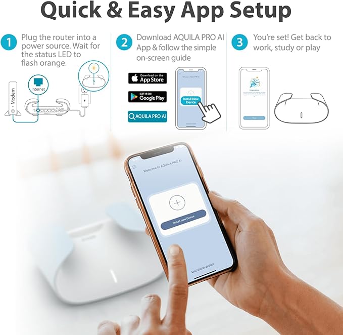 D-Link AX3000 WiFi 6 Mesh System (2-Pk) - Contemporary Ecofriendly Design - High-Performance - Feature Rich - AI Enabled - Parental Controls – Covers up to 5000 sq. ft – Router (M30/2)