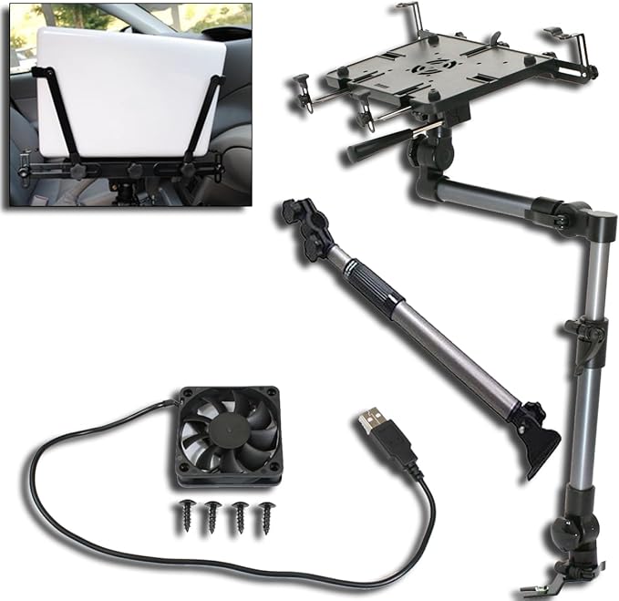 Mobotron MS-526B Heavy Duty Laptop Mount Holder for Cars, Trucks, SUVs, and other Applications with Complete Accessory Package