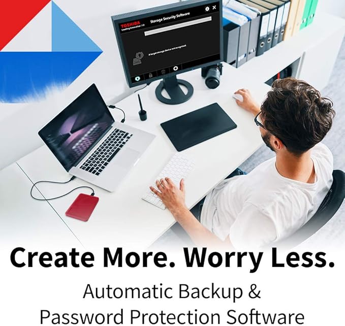 Toshiba Canvio Advance 1TB Portable External Hard Drive USB 3.0, White - HDTCA10XW3AA