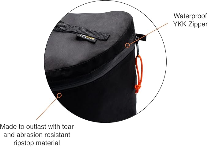 Hillsound PackStack Pro Storage Cubes, Waterproof Packing Cubes for Backpacking & Camping Space-Saving Modular Backpack Organizers