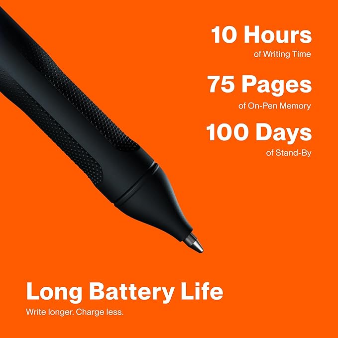 inq Smart Writing Set – Converts Handwriting to Text – Real Ink on Real Paper - AI Note Taking, Voice Recording and Transcription, For iPhone and Android - Smart Pen & Notebook (A5, Journal Size)