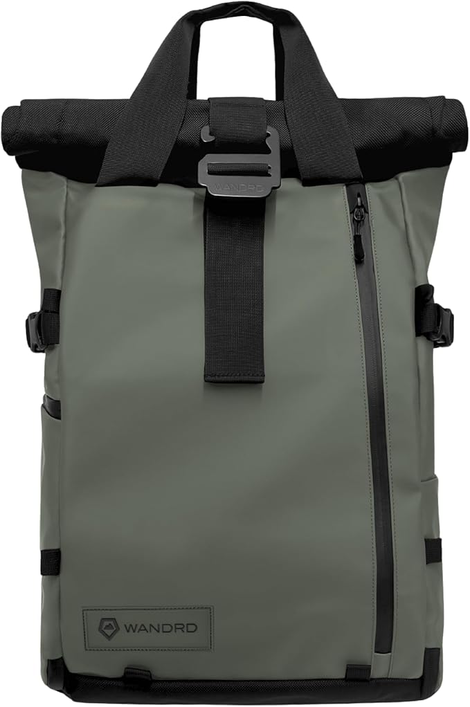 WANDRD PRVKE 21L, V3 Backpack: Weather-Resistant Travel & Camera Backpack with Laptop Sleeve, Quick Side Access, Clamshell Opening – Ideal Photography & Travel Bag (Wastach Green)