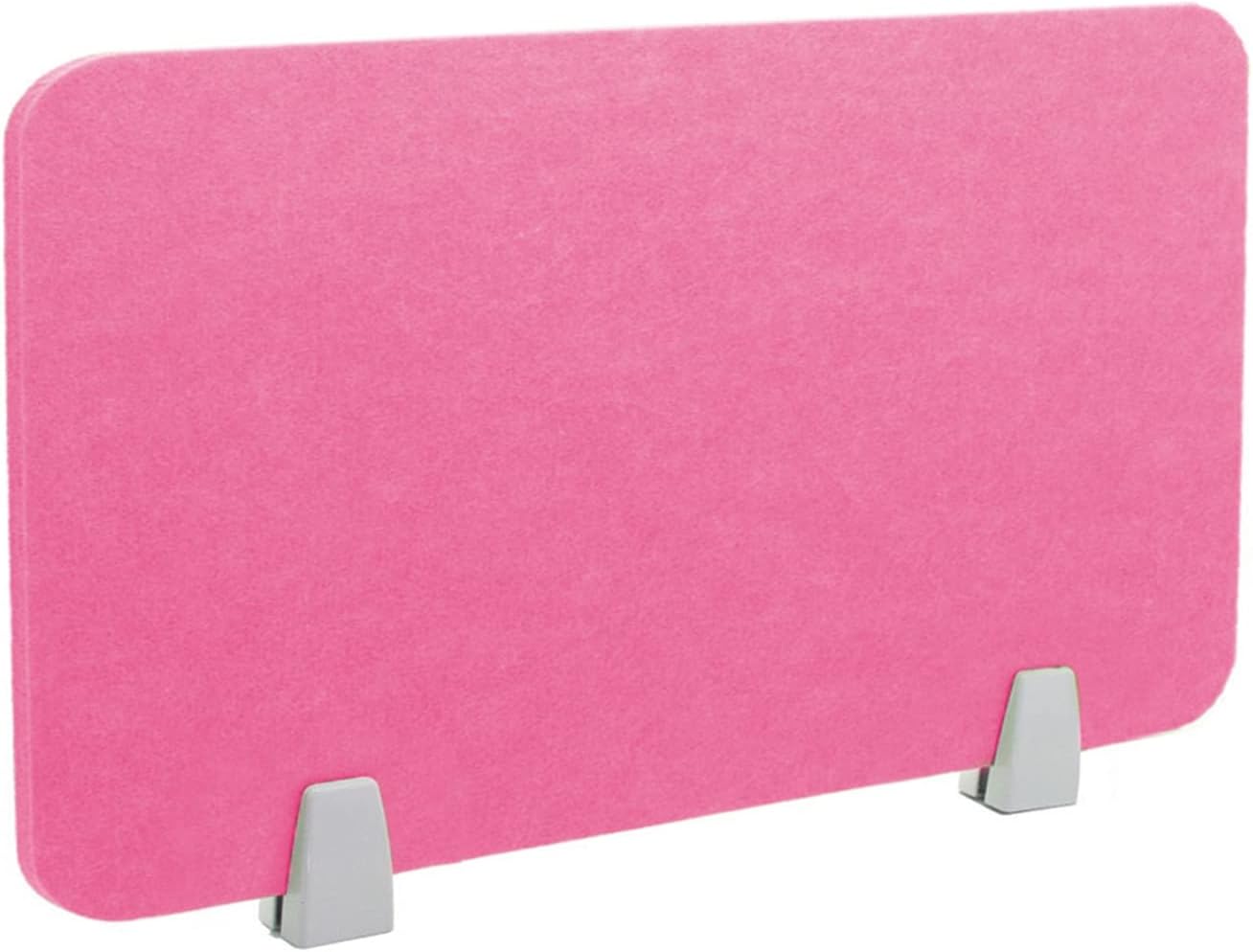 Icegrey Acoustic Desk Divider Privacy Panel Removable Sound Absorbing Desk Partition Board with 2 Clips for Student Call Centers Offices Braries Classrooms Library, Rose Red, 39x11.7"