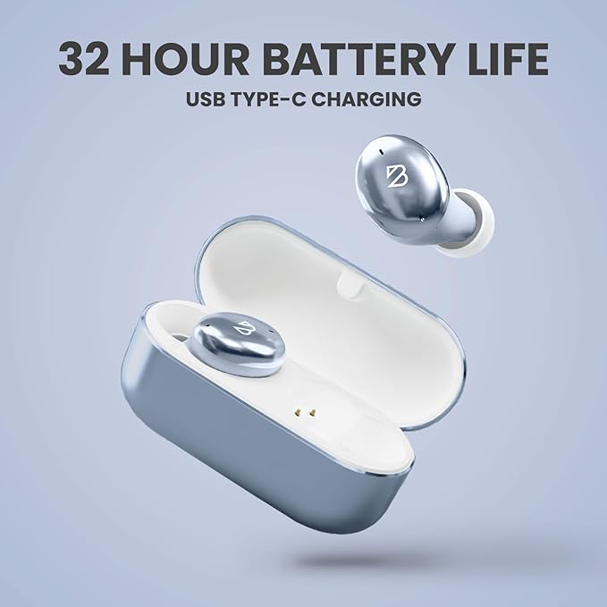 Tempo 30 Wireless Earbuds for Small Ears - Award-Winning Sound, Sweatproof Bluetooth Earbuds, Comfortable Bluetooth Ear Buds for Women, Ice Earphones Small Ear Canals, Long Battery Headphones