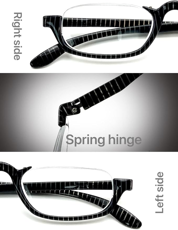 EZ Women Reading Glasses Men Blue Light Block Anti Eyestrain Slim Computer Reader Tube Small Glass Thin Compact