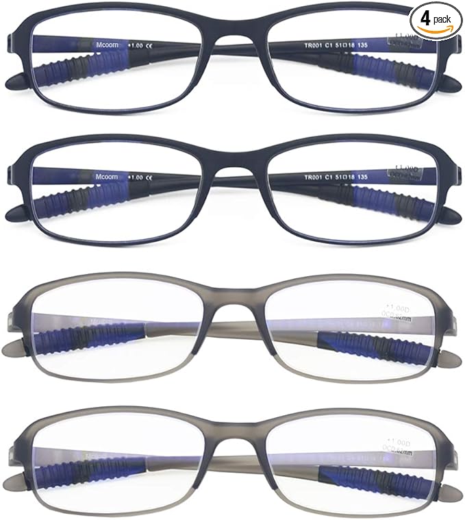 Computer Blue Light Blocking Reading Glasses(Flexible and Lightweight) UV Protection Readers Anti Eyestrain for Women Men
