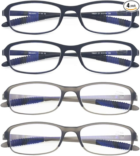 Computer Blue Light Blocking Reading Glasses(Flexible and Lightweight) UV Protection Readers Anti Eyestrain for Women Men