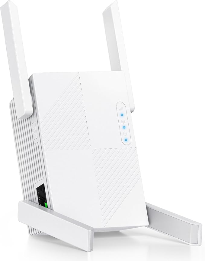 2025 WiFi Repeater,WiFi Extender Signal Booster for Whole Home & Backyard with Ethernet Port, Wireless Repeater Amplifier Long Range Covers up to 10,000 sq.ft, 4X Faster Repeater Work with Any Router