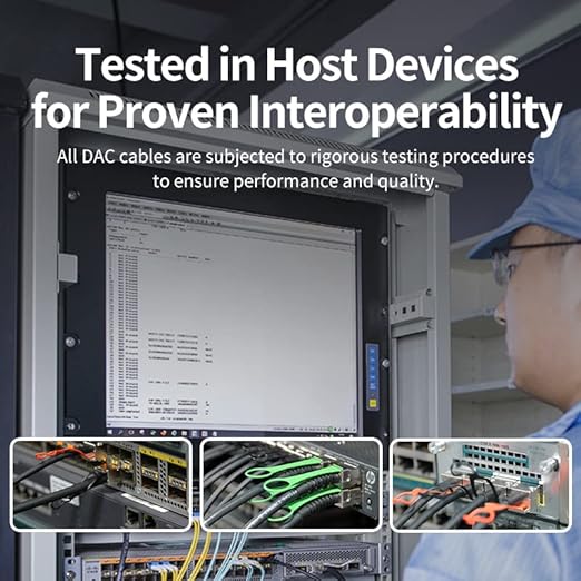 ipolex 40G QSFP+ DAC Twinax Cable, 40GBASE-CR4 Passive Direct Attach Copper Cable, 1m(3.3ft), 40G QSFP Cable for Cisco QSFP-H40G-CU1M, Meraki MA-CBL-40G-1M, Intel XLDACBL1, Mikrotik, TP-Link, D-Link