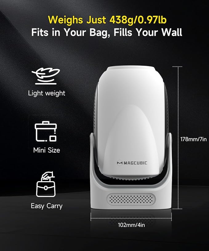 【Electric Focus】Projector with WiFi 6 and Bluetooth 5.0, Mini Portable Native 720P with 4K Support, Smart Proyector Built in Android 14, Auto Vertical Keystone, Home Movie Projectors for Outdoor