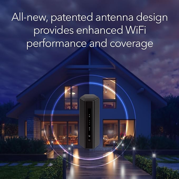 NETGEAR Nighthawk Dual-Band WiFi 7 Router (RS150) - Security Features, BE5000 Wireless Speed (up to 5.0 Gbps) - Covers up to 2,250 sq. ft., 80 Devices - 2.5 Gig Internet Port – Free Expert Help