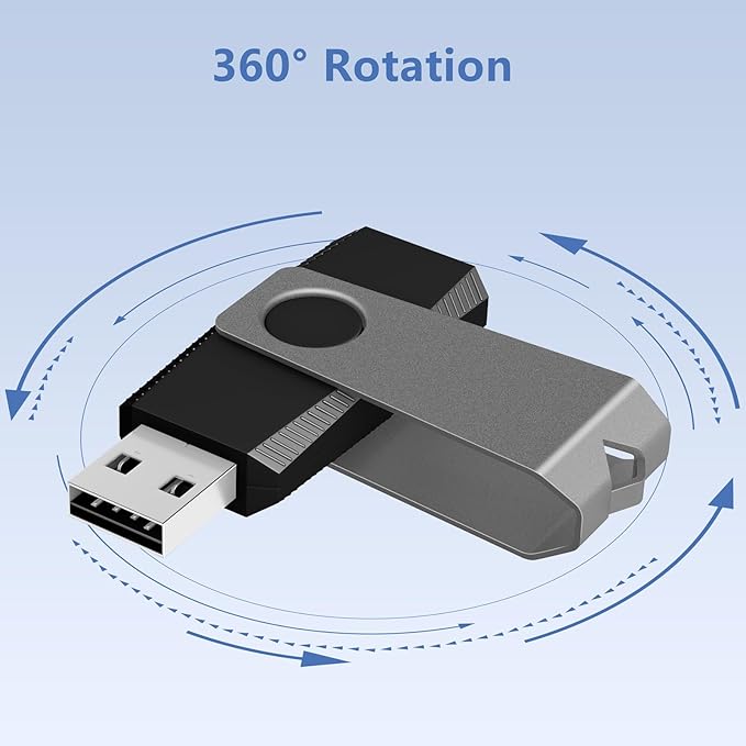 AGECASH 2GB Flash Drives 20 Pack USB 2.0 Flash Drives 2GB Thumb Drive 20 Packs Swivel Pendrive Zip Drive USB Memory Stick with 20PCS Lanyard Jump Drive Multipack Gray