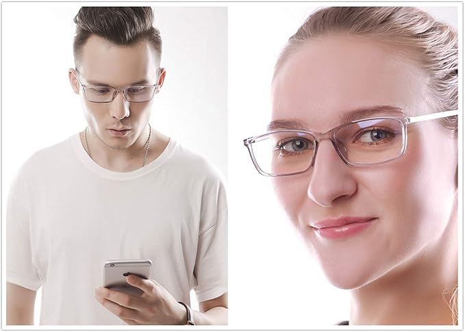 Computer Reading Glasses Blue Light Blocking - Reader Eyeglasses Anti Glare Eye Strain Light Weight for Women Men