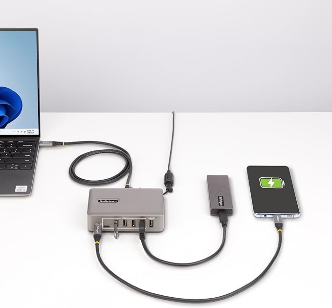 StarTech.com 10-Port USB-C Hub - 8X USB-A/2x USB-C - Self-Powered w/65W Power Supply - USB 3.1 10Gbps - Desktop/Laptop USB Hub w/USB-IF Certified 3ft Locking Cable, USB C Splitter, TAA