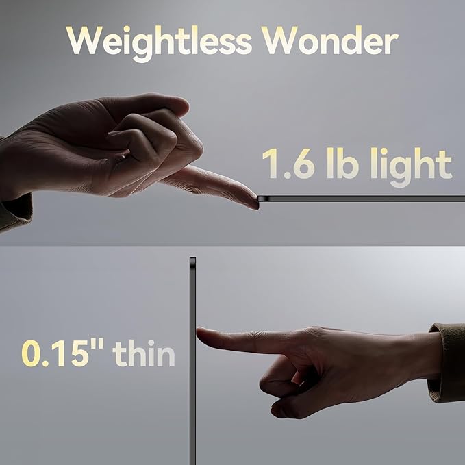 UPERFECT OLED Portable Monitor 16", 3K 2880x1800 | 120Hz | 0.1ms Portable Gaming Monitor, 500 Nits |100% DCI-P3 | 100000:1 Contrast | Ultra-Slim Design for Laptop Mini PC Phone Game Consoles