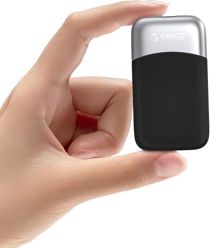 ORICO 512GB External SSD Up to 2000MB/s, Portable Solid State Drive with 20Gbps USB C&A Cable, Reliable Storage for Type-C Smartphone, Tablets, Laptops, USB 3.2 Gen 2x2- M20