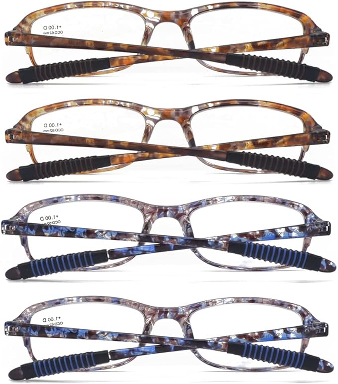 Computer Blue Light Blocking Reading Glasses(Flexible and Lightweight) UV Protection Readers Anti Eyestrain for Women Men (4 Tortoise, 1.5, multiplier_x)