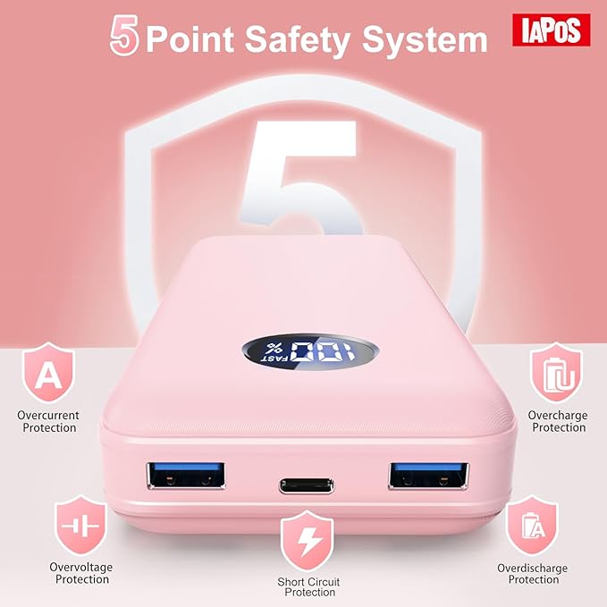 Portable Charger 40000mah Power Bank, USB-C (22.5W) Fast Charging Battery Pack Portable Phone Charger for iPhone 16 Pro/16/15/14/13 Series, Android Samsung Galaxy, Battery Bank for Travel Camping