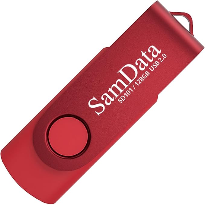 128GB USB Flash Drives 1 Pack 128GB Thumb Drives Memory Stick Jump Drive with LED Light for Storage and Backup (1 Pack Red)