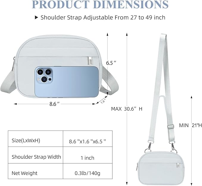 MAXTOP Small Crossbody Bags for Women Belt Bag Fanny Pack with Adjustable Strap