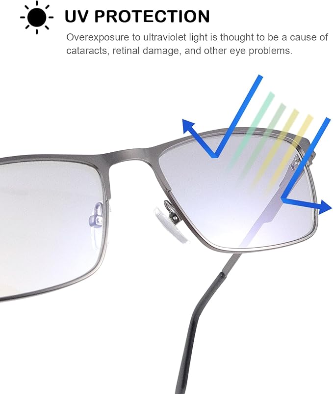 YIMI Blue Light Blocking Glasses UV400 With Spring Hinge Computer Gaming Blue Light Screen Blocker Glasses for Men Women