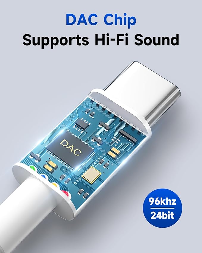 USB C to 3.5mm Audio Headphone Adapter, Type C to Jack Dongle Adapter Cable Cord Compatible with Apple iPhone 17/16/15 Pro Max Plus, iPad, MacBook, Samsung Galaxy S24 S23 S22 S21 Ultra (100-Pack)