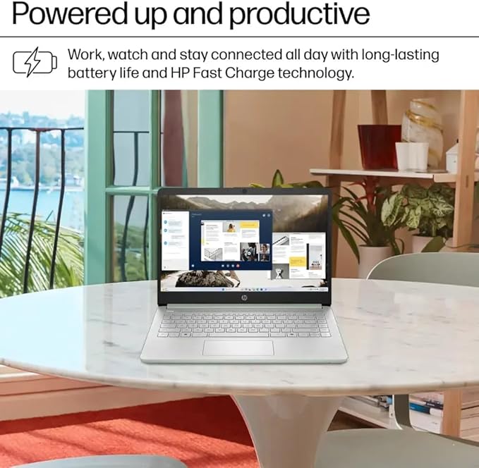 HP 14 Ultrabook • Intel 4-Core N150 • Microsoft 365 • Copilot AI • 32GB RAM • 1.6TB Storage (128GB SSD + 512GB Portable + 1TB OneDrive) • Wi-Fi 6 • 12 Hr Battery • Green • w/WOWPC Bundle • Win 11