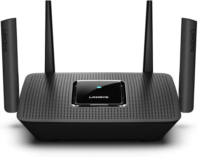 Linksys MR8300 Mesh Wi-Fi Router - Tri-Band speeds up to 2.2GHz, Wireless Mesh Router for Home AC2200, 716Mhz Quad-core Processor, 2,000 sq. ft Coverage (Renewed)