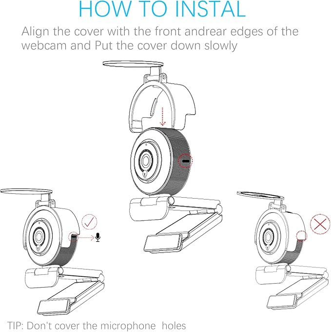 Angetube Webcam Cover - Web Camera Privacy Shutter to Protect Lens and Security Web Cam 967, 967Pro, 962, 963