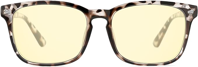 TIJN Gaming Glasses Blue Light Blocking Glasses for Women Men Nerd Eyeglasses Anti Eyestrain Anti UV Glare (Transparent(Gaming Glasses))