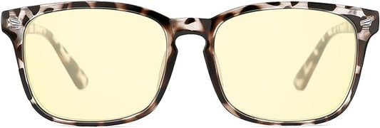 TIJN Gaming Glasses Blue Light Blocking Glasses for Women Men Nerd Eyeglasses Anti Eyestrain Anti UV Glare (Transparent(Gaming Glasses))