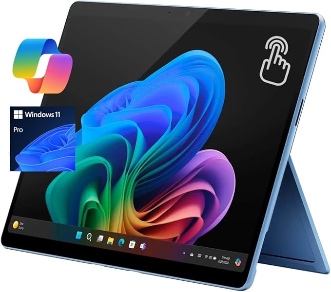 Microsoft Surface Pro 11 13" Copilot+ PC, AI Tablet, 2880x1920 120Hz LCD Touchscreen, 10-Core Qualcomm Snapdragon X Plus, 16GB RAM, 2TB SSD, WiFi Only, Win 11 Pro, Sapphire