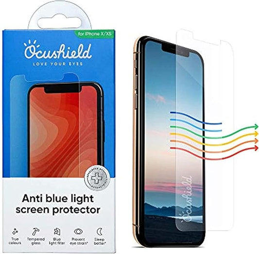 Ocushield Anti Blue Light Tempered Glass Screen Protector for iPhone XR | iPhone 11 6.1" - Protect Your Eyes, Reduce Migraines & Improve Sleep