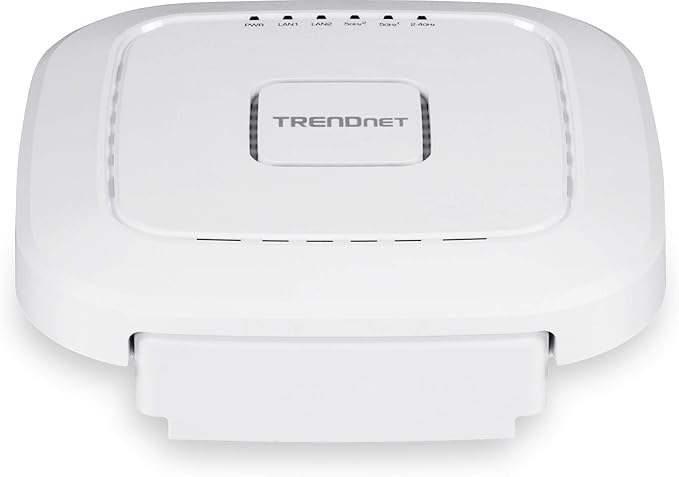 TRENDnet AC2200 Tri-Band PoE+ Indoor Wireless Access Point, 867Mbps WiFi AC + 400Mbps WiFi N Bands, Wave 2 MUMIMO, Client Bridge, WDS, AP, WDS Bridge, WDS Station, Repeater Modes, White, TEW-826DAP