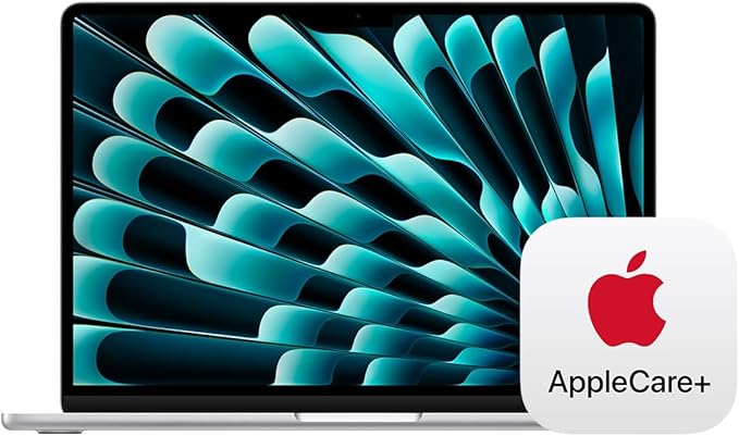 Apple 2025 MacBook Air 13-inch Laptop with M4 chip: Built for Apple Intelligence, 13.6-inch Liquid Retina Display, 16GB Unified Memory, 256GB SSD Storage, Touch ID; Silver with AppleCare+ (3 Years)