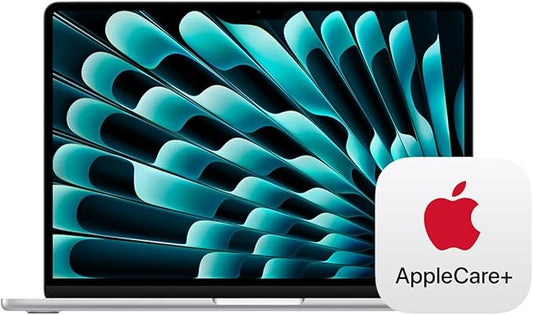 Apple 2025 MacBook Air 13-inch Laptop with M4 chip: Built for Apple Intelligence, 13.6-inch Liquid Retina Display, 16GB Unified Memory, 512GB SSD Storage, Touch ID; Silver with AppleCare+ (3 Years)