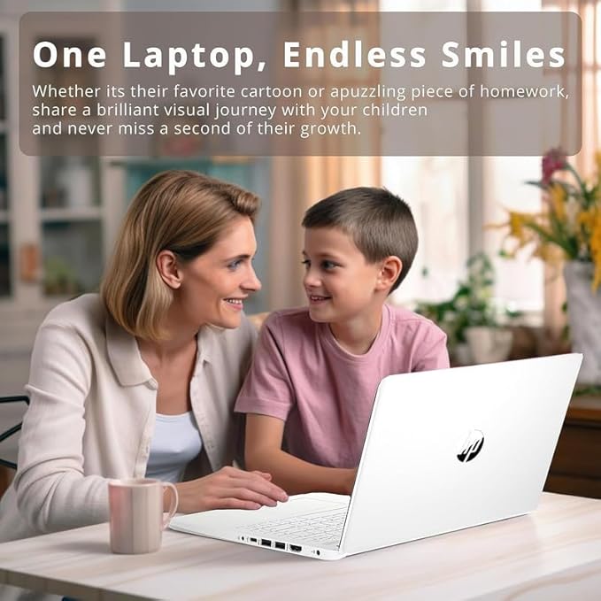 HP 2024 Premium 14" Micro-Edge Portable Laptop Student Business, Intel Quad-Core N4120, 16GB RAM, 320GB (64GB eMMC+ 256GB Card), Webcam, WiFi, Windows 11S + 1 Year Office 365, MarxsolAccessory White